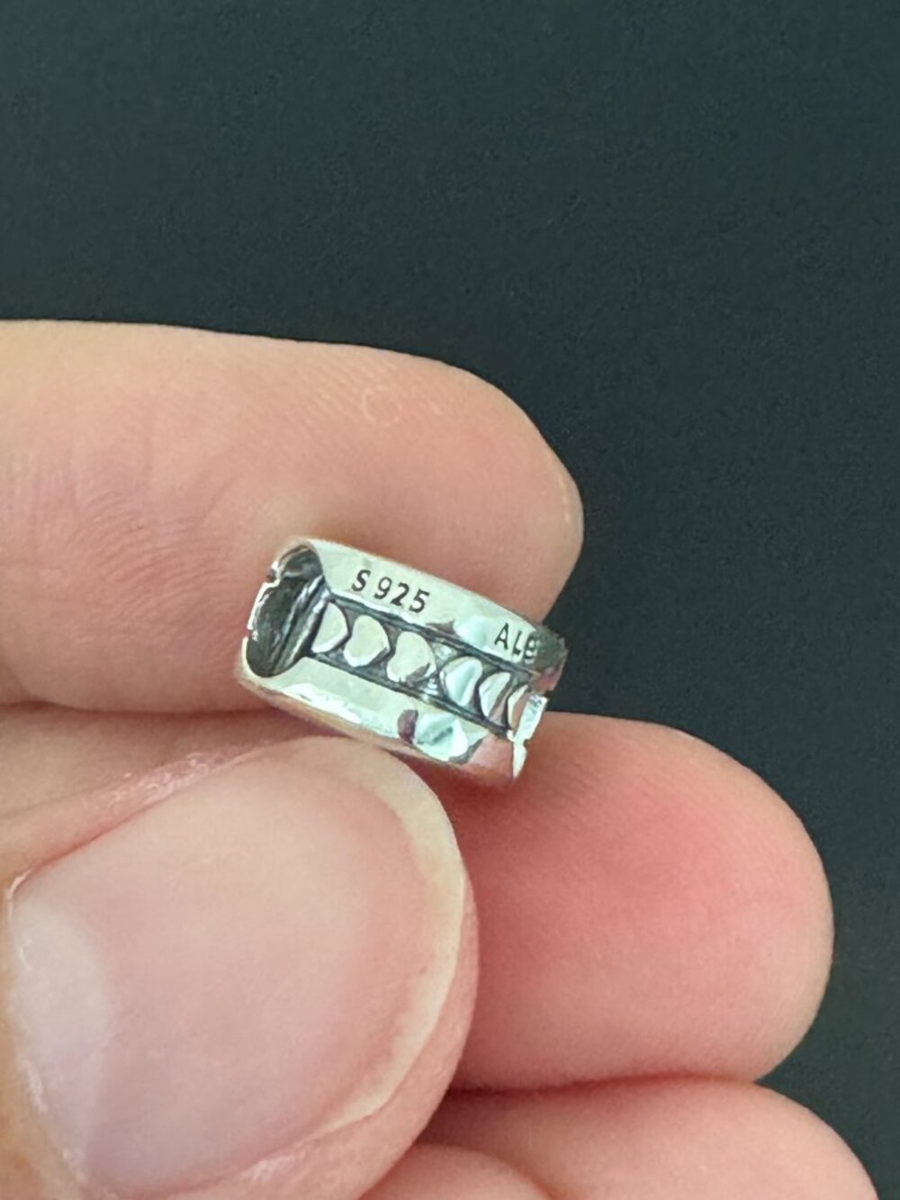 Authentic Pandora Nigeria Flag Heart Exclusive Charm - Picture 2 of 7